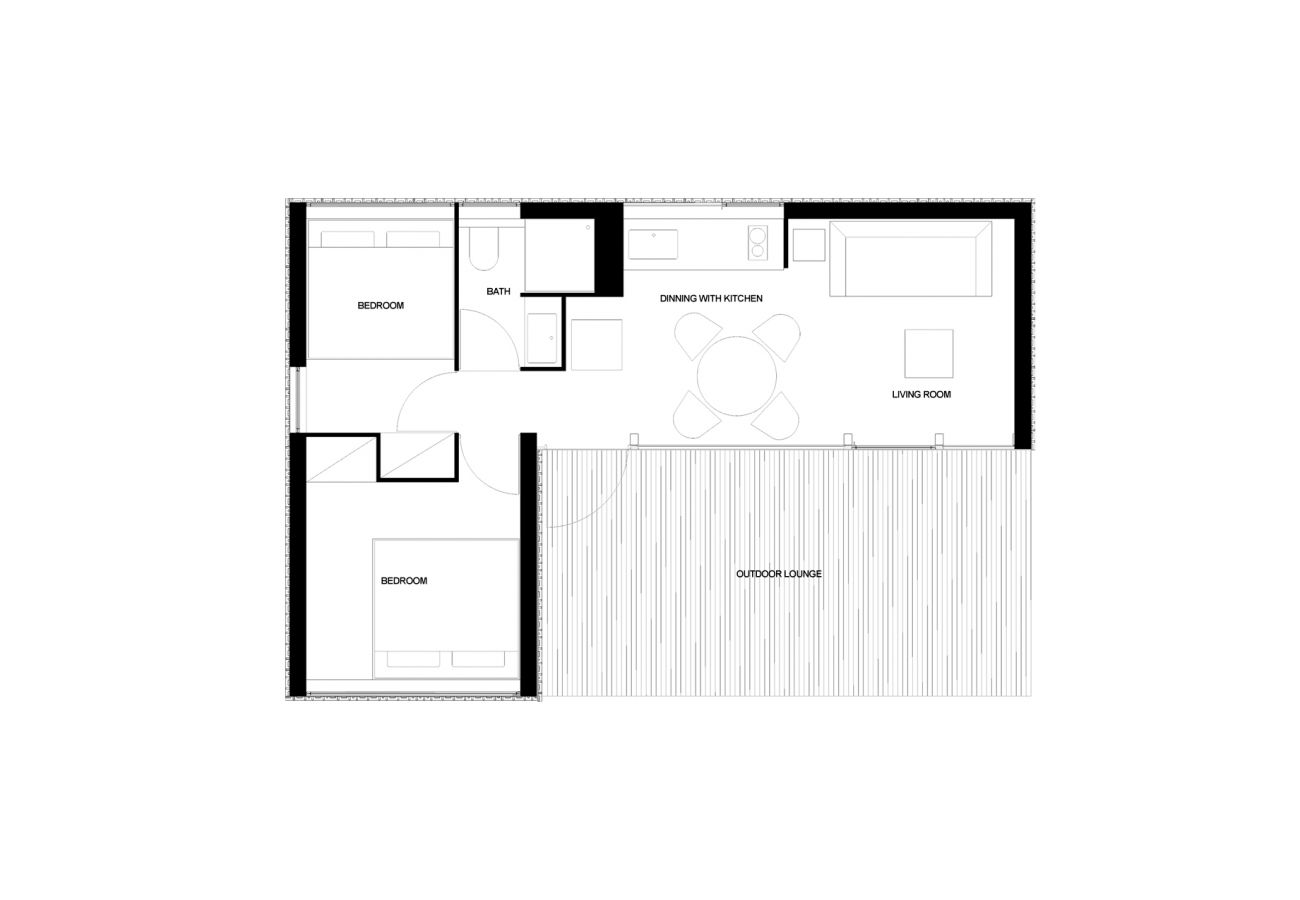 This is the layout of the holiday home in Croatia. Here you have a rough overview of all the rooms.