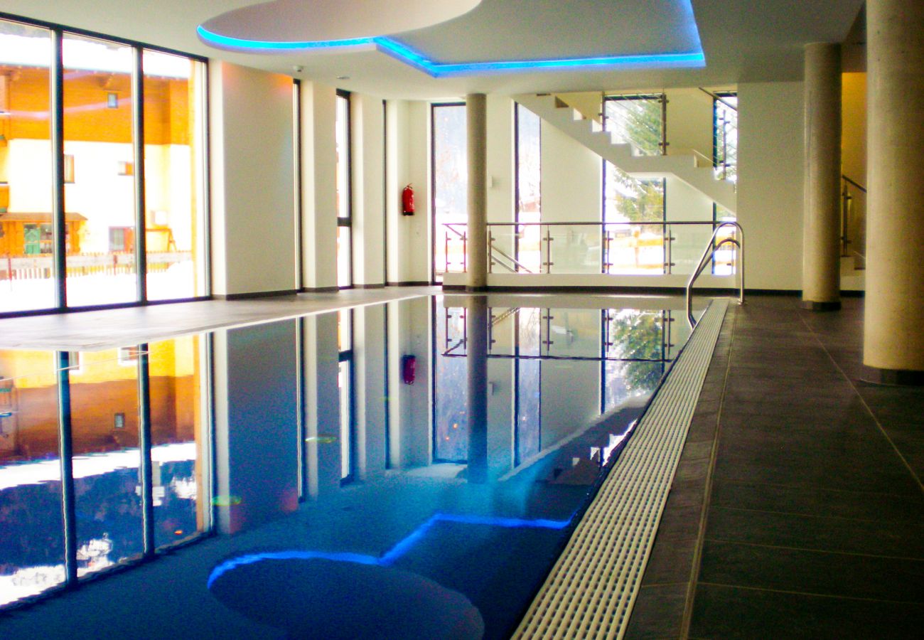 The pool is highly modern and a perfect relaxation for in between.