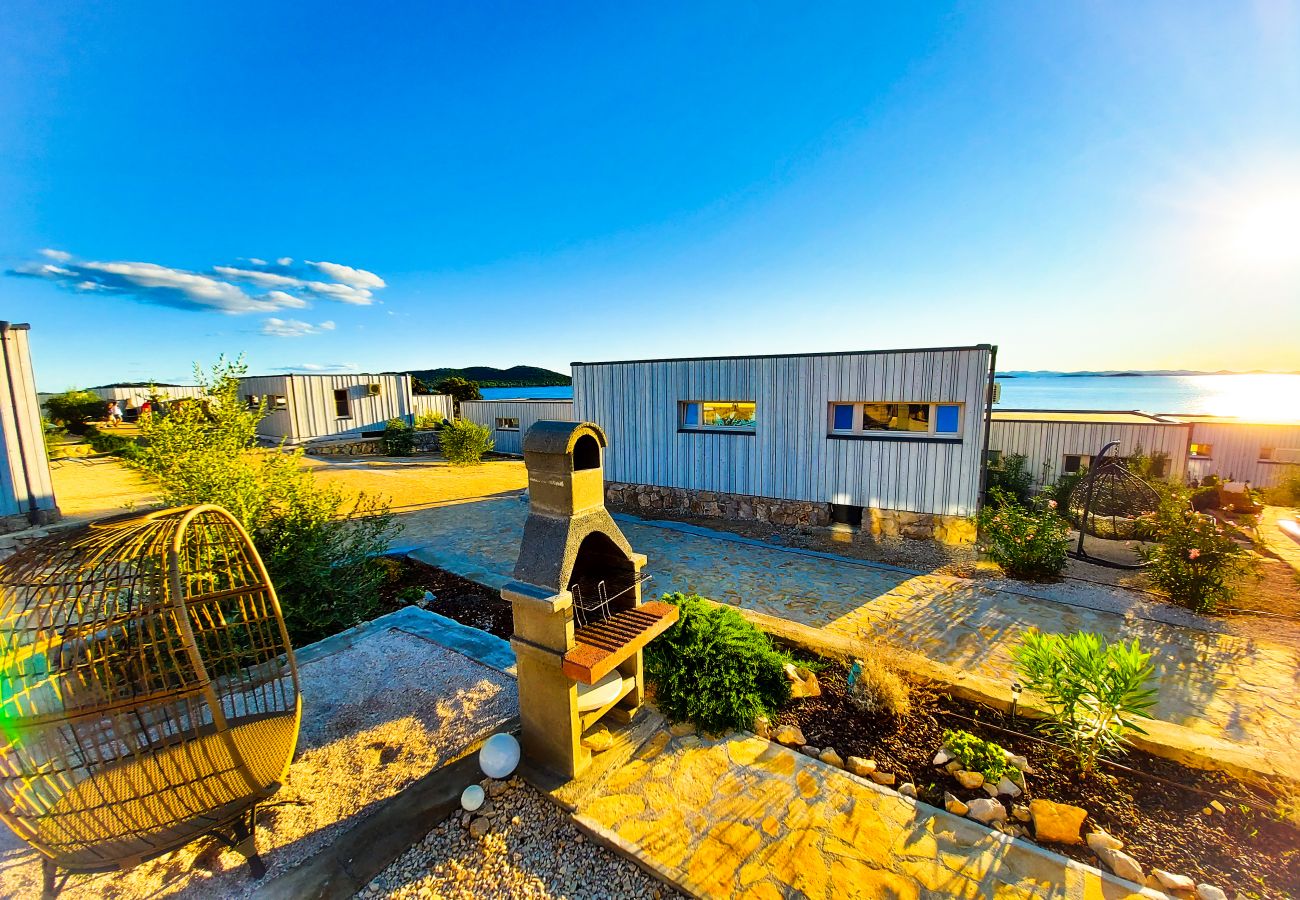 This is the wonderful view of the sea from the terrace at sunset.