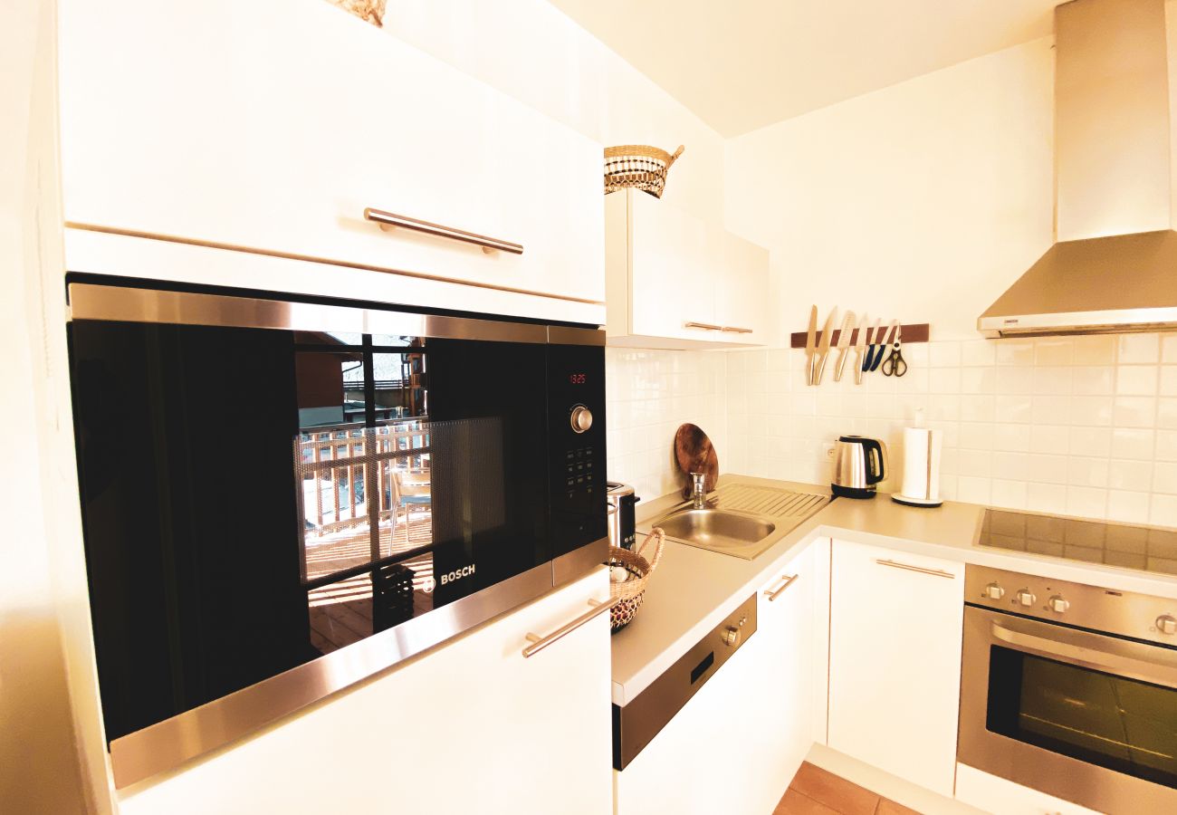 Nothing is missing in this apartment, even the kitchen is huge and excellently equipped.